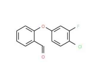 2-(4-Chloro-3-fluorophenoxy)benzenecarbaldehyde - chemical structure image