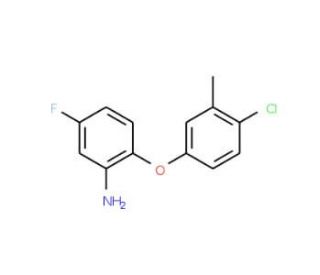 2-(4-Chloro-3-methylphenoxy)-5-fluorophenylamine - chemical structure image