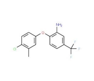 2-(4-Chloro-3-methylphenoxy)-5-(trifluoromethyl)-phenylamine - chemical structure image