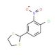 2-(4-chloro-3-nitrophenyl)-1,3-dithiolane - chemical structure image
