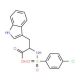 2-(4-Chloro-benzenesulfonylamino)-3-(1H-indol-3-yl)-propionic acid - chemical structure image