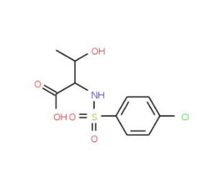 2-(4-Chloro-benzenesulfonylamino)-3-hydroxy-butyric acid - chemical structure image