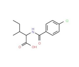 2-(4-Chloro-benzoylamino)-3-methyl-pentanoic acid - chemical structure image