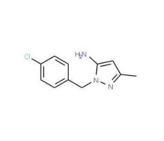 2-(4-Chloro-benzyl)-5-methyl-2H-pyrazol-3-ylamine (CAS 3524-41-2) - chemical structure image