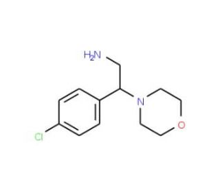 2-(4-Chloro-phenyl)-2-morpholin-4-yl-ethylamine (CAS 866782-00-5) - chemical structure image