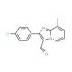 2-(4-Chloro-phenyl)-8-methyl-imidazo[1,2-a]-pyridine-3-carbaldehyde (CAS 524724-70-7) - chemical structure image
