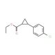 2-(4-Chloro-phenyl)-cyclopropanecarboxylic acid ethyl ester - chemical structure image