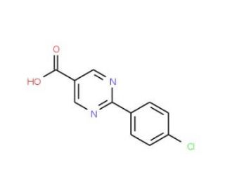 2-(4-Chloro-phenyl)-pyrimidine-5-carboxylic acid (CAS 878691-37-3) - chemical structure image