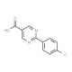 2-(4-Chloro-phenyl)-pyrimidine-5-carboxylic acid (CAS 878691-37-3) - chemical structure image