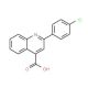 2-(4-Chloro-phenyl)-quinoline-4-carboxylic acid (CAS 5466-31-9) - chemical structure image