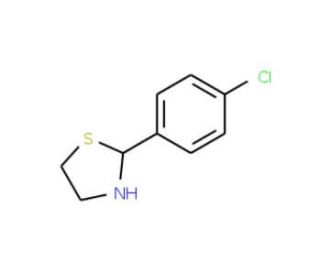 2-(4-Chloro-phenyl)-thiazolidine (CAS 7738-99-0) - chemical structure image