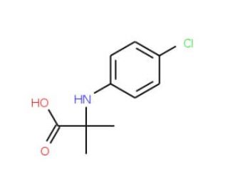 2-(4-Chloro-phenylamino)-2-methyl-propionic acid - chemical structure image