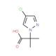 2-(4-Chloro-pyrazol-1-yl)-2-methyl-propionic acid - chemical structure image