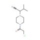 2-[4-(chloroacetyl)piperazin-1-yl]-3-methylbutanenitrile - chemical structure image