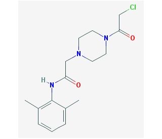 2-[4-(chloroacetyl)piperazin-1-yl]-N-(2,6-dimethylphenyl)acetamide - chemical structure image