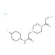 2-[4-(chloroacetyl)piperazin-1-yl]-N-(4-fluorophenyl)acetamide hydrochloride - chemical structure image