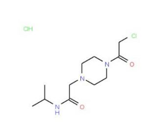 2-[4-(chloroacetyl)piperazin-1-yl]-N-isopropylacetamide hydrochloride - chemical structure image