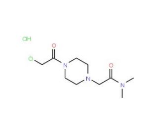 2-[4-(chloroacetyl)piperazin-1-yl]-N,N-dimethylacetamide hydrochloride - chemical structure image