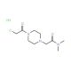 2-[4-(chloroacetyl)piperazin-1-yl]-N,N-dimethylacetamide hydrochloride - chemical structure image