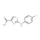 2-(4-Chloroanilino)-1,3-thiazole-4-carboxylic acid (CAS 165682-82-6) - chemical structure image