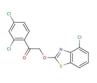 2-(4-chlorobenzo[d]thiazol-2-yloxy)-1-(2,4-dichlorophenyl)ethanone - chemical structure image