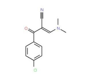 2-(4-Chlorobenzoyl)-3-(dimethylamino)acrylonitrile (CAS 52200-16-5) - chemical structure image