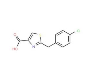 2-(4-Chlorobenzyl)-1,3-thiazole-4-carboxylic acid - chemical structure image