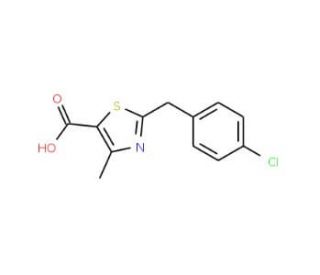 2-(4-Chlorobenzyl)-4-methyl-1,3-thiazole-5-carboxylic acid - chemical structure image