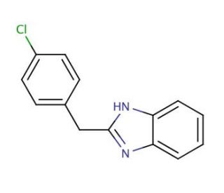2-(4-Chlorobenzyl)benzimidazole (CAS 5468-66-6) - chemical structure image