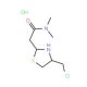 2-[4-(chloromethyl)-1,3-thiazol-2-yl]-N,N-dimethylacetamide hydrochloride - chemical structure image