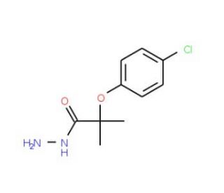 2-(4-chlorophenoxy)-2-methylpropanohydrazide - chemical structure image