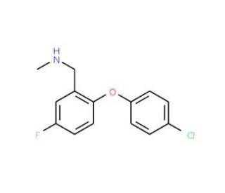 2-(4-Chlorophenoxy)-5-fluoro-N-methylbenzylamine (CAS 289717-57-3) - chemical structure image