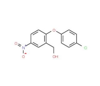 [2-(4-Chlorophenoxy)-5-nitrophenyl]methanol - chemical structure image