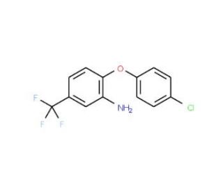 2-(4-Chlorophenoxy)-5-(trifluoromethyl)aniline (CAS 349-20-2) - chemical structure image