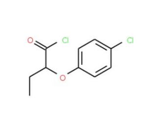 2-(4-chlorophenoxy)butanoyl chloride - chemical structure image
