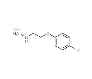 [2-(4-chlorophenoxy)ethyl]hydrazine hydrochloride (CAS 92307-08-9) - chemical structure image