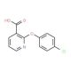 2-(4-Chlorophenoxy)nicotinic acid (CAS 51362-37-9) - chemical structure image