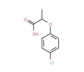 2-(4-chlorophenoxy)propanoic acid (CAS 3307-39-9) - chemical structure image