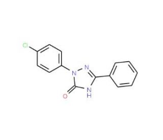 2-(4-Chlorophenyl)-1,2-dihydro-5-phenyl-3H-1,2,4-triazol-3-one (CAS 19081-66-4) - chemical structure image
