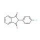 2-(4-Chlorophenyl)-1,3-indanedione (CAS 1146-99-2) - chemical structure image