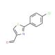 2-(4-chlorophenyl)-1,3-thiazole-4-carbaldehyde (CAS 21278-77-3) - chemical structure image