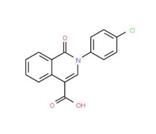 2-(4-Chlorophenyl)-1-oxo-1,2-dihydroisoquinoline-4-carboxylic acid - chemical structure image