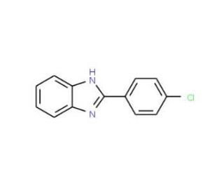 2-(4-Chlorophenyl)-1H-benzoimidazole (CAS 1019-85-8) - chemical structure image