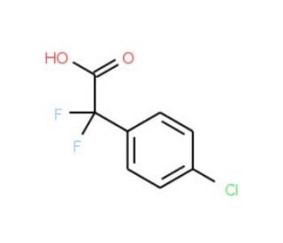 2-(4-Chlorophenyl)-2,2-difluoroacetic acid (CAS 475301-73-6) - chemical structure image
