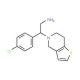 2-(4-chlorophenyl)-2-(6,7-dihydrothieno[3,2-c]pyridin-5(4H)-yl)ethanamine - chemical structure image