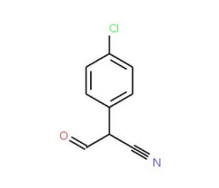 2-(4-Chlorophenyl)-2-cyanoacetaldehyde (CAS 62538-21-0) - chemical structure image