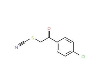 2-(4-Chlorophenyl)-2-oxoethyl thiocyanate (CAS 19339-59-4) - chemical structure image
