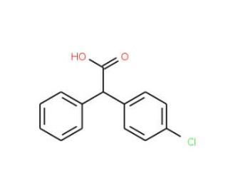 2-(4-Chlorophenyl)-2-phenylacetic acid (CAS 21771-88-0) - chemical structure image