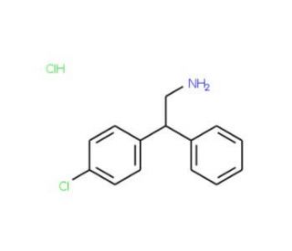 2-(4-Chlorophenyl)-2-phenylethylamine hydrochloride (CAS 21998-50-5) - chemical structure image