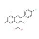 2-(4-Chlorophenyl)-3,6,8-trimethylquinoline-4-carboxylic acid - chemical structure image